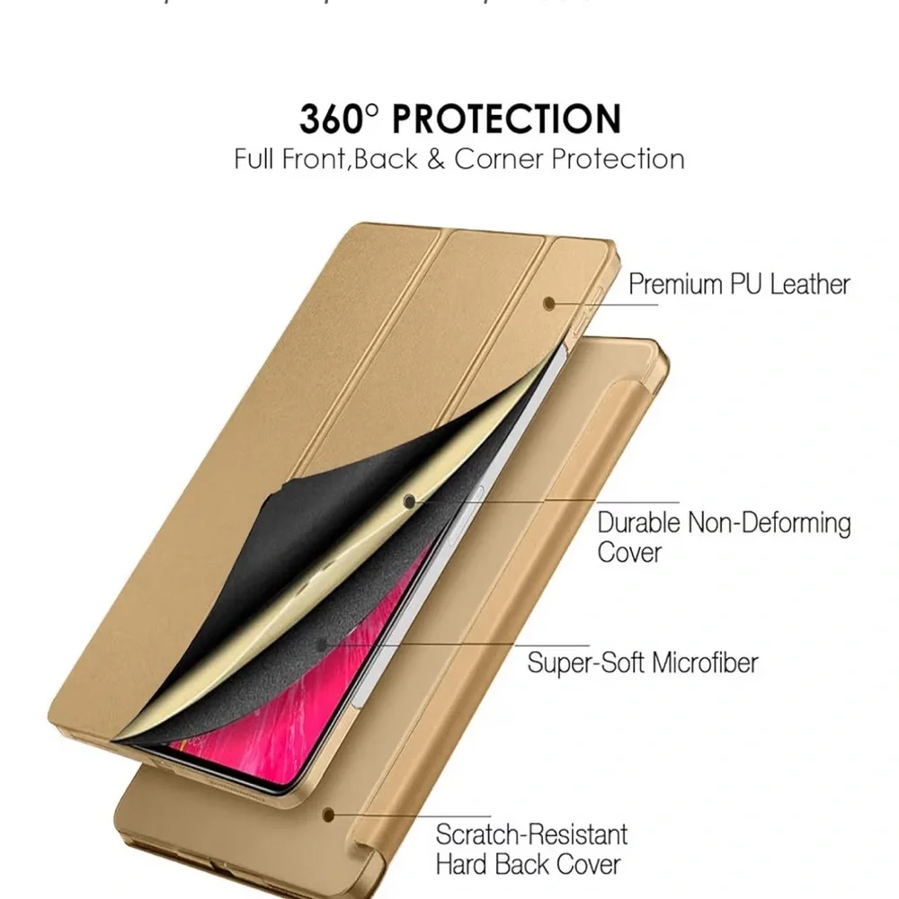 iPad 6th Generation/Sleep Cover champagne Tablet Case